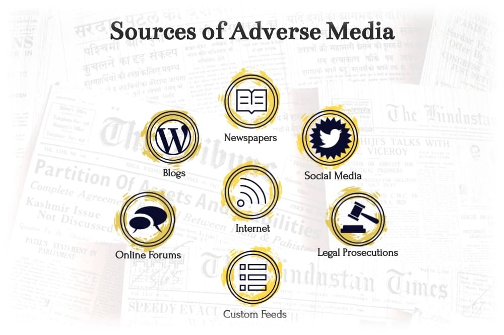Negative news adverse media sources